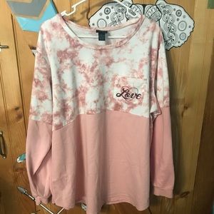Rue 21 plus size love sweatshirt